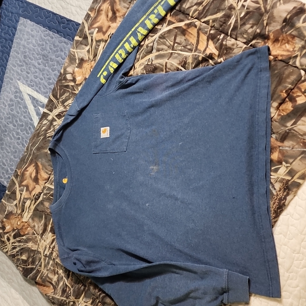 Blue Carhartt Work shirt ong sleeve